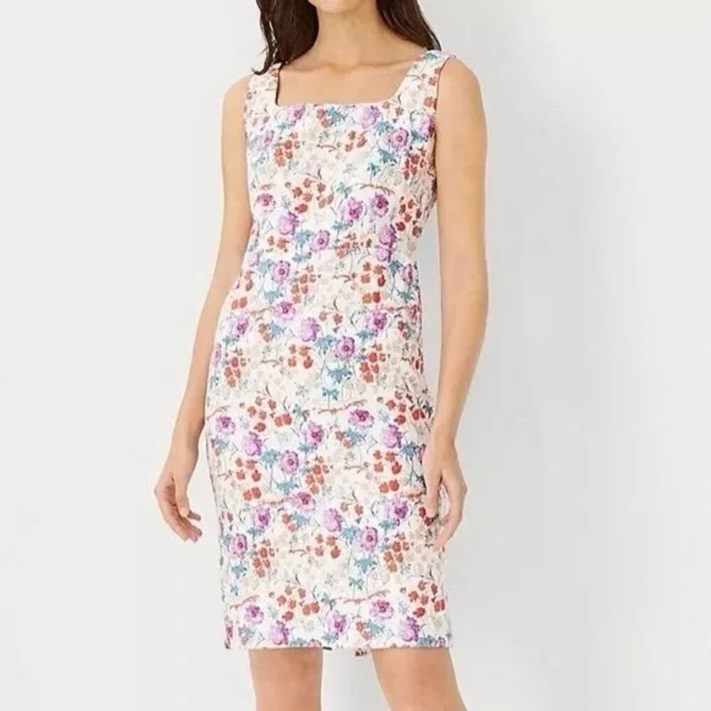 Ann Taylor Cream Sleeveless mini Sundress